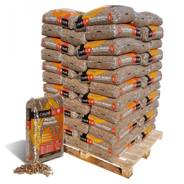 Granuli di legno Crépito – Bancale 72 sacchi da 15 kg
