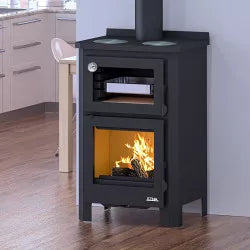 Cucina a legna con forno e piano cottura Pramoda - 9 Kw